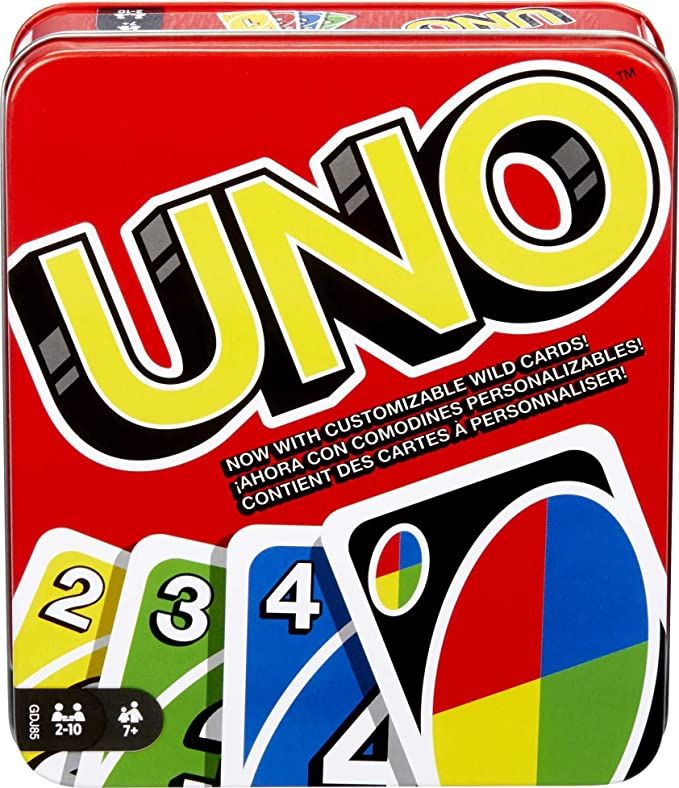 UNO Card Game, Gift for Kids and Adults, Family Game for Camping and Travel in Storage Tin Box [A... | Amazon (US)