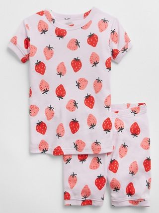 babyGap 100% Organic Cotton Strawberry PJ Set | Gap Factory
