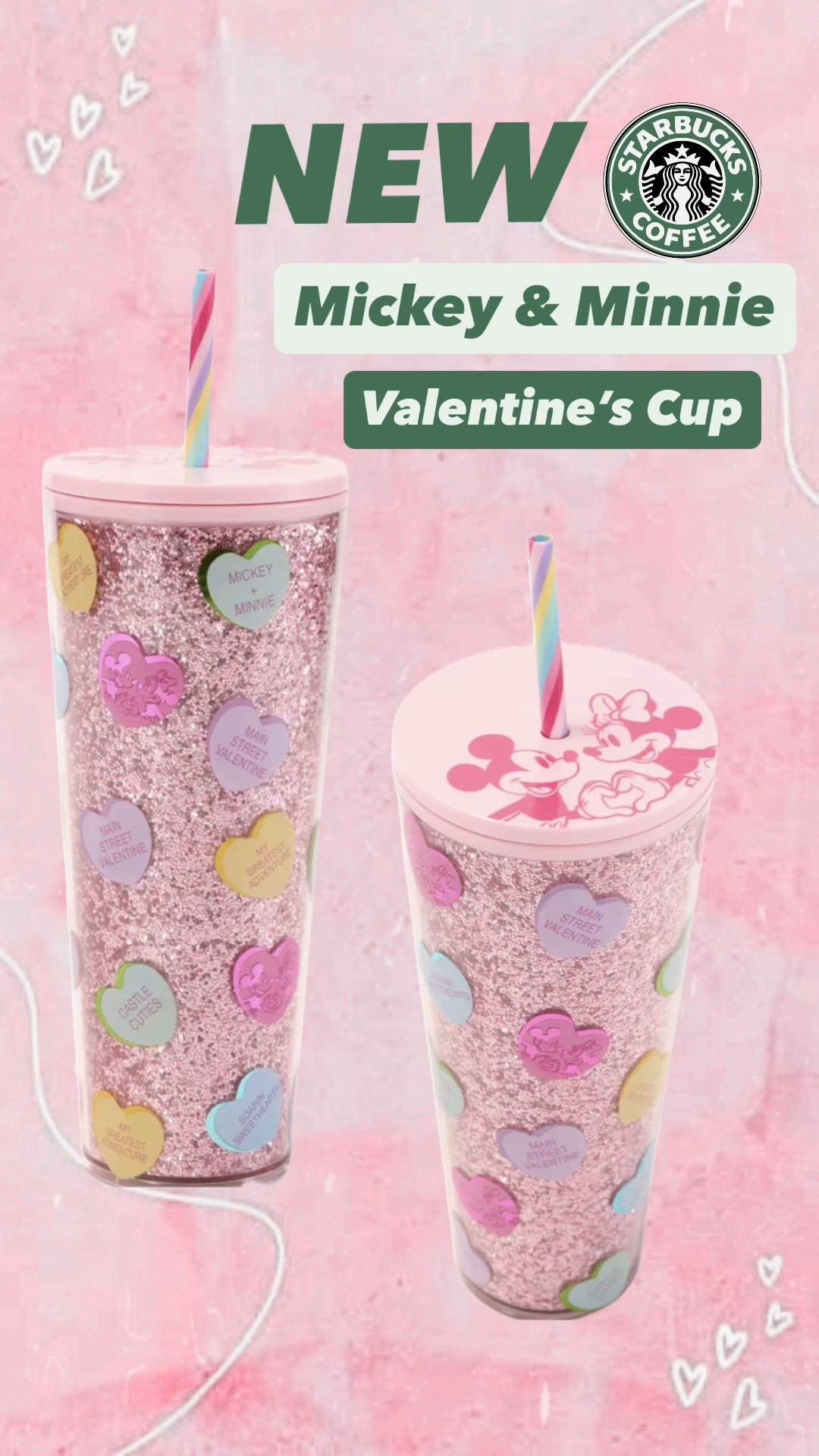 💗 Now online…the newest and CUTEST @starbucks x @disney Valentine’s Tumbler!  I mean we’re talking pink glitter, adorable conversation hearts + @mickeymouse & @minniemouse = MUST HAVE!  Grab them now while they’re online!  

* Tumbler - $29.95

#starbucks #disney #new #viral #pink 

#LTKSeasonal #LTKselfcare #LTKFindsUnder50