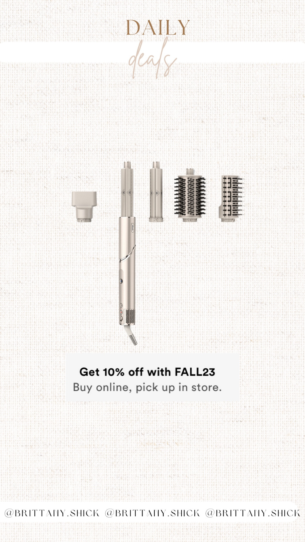 Daily Deal Shark FlexStyle Airwrap Sale Ulta Beauty code FALL23

#LTKsalealert #LTKGiftGuide #LTKbeauty