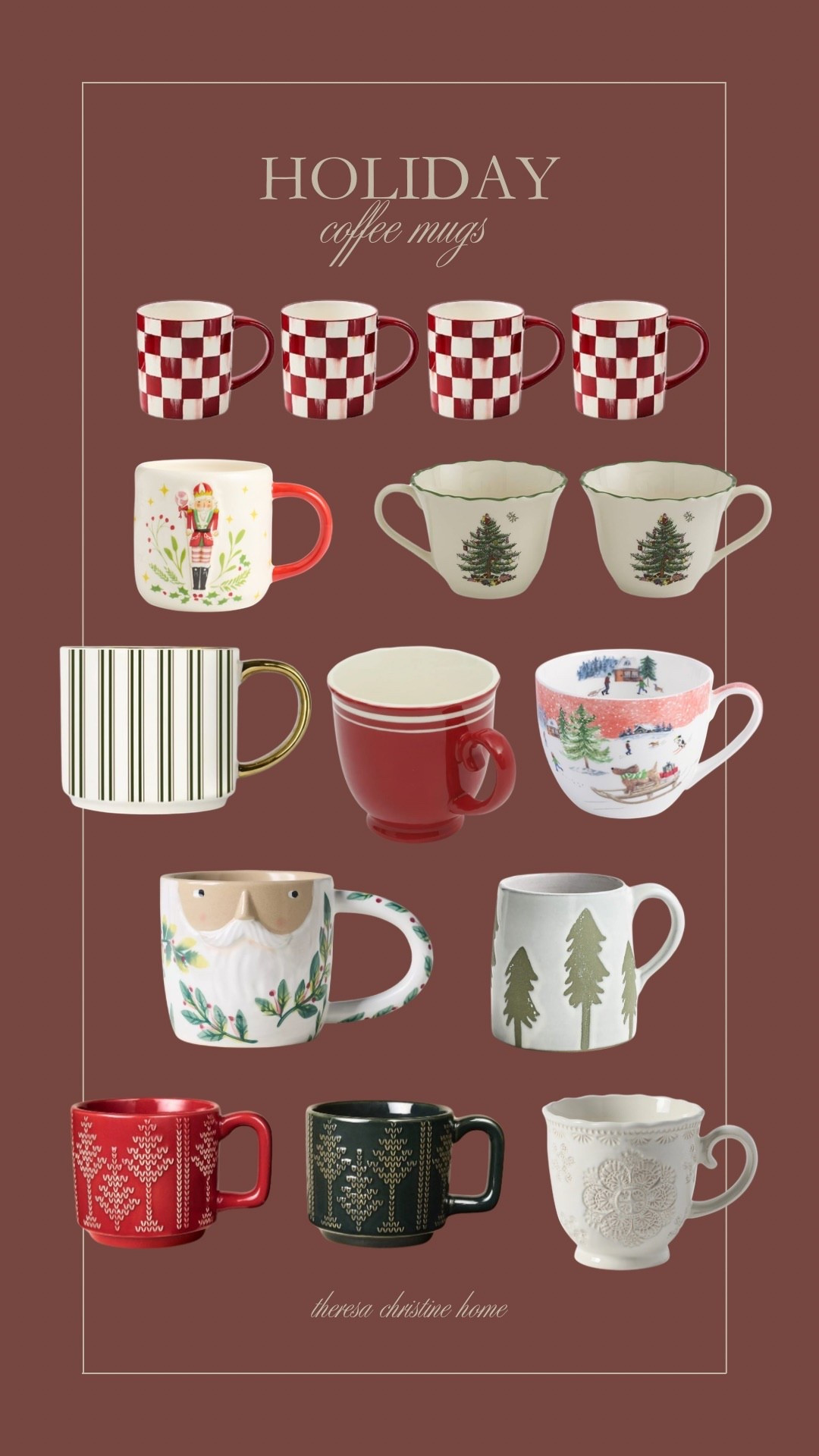 Cozy holiday coffee mugs☕️

#LTKGiftGuide #LTKHome #LTKHoliday