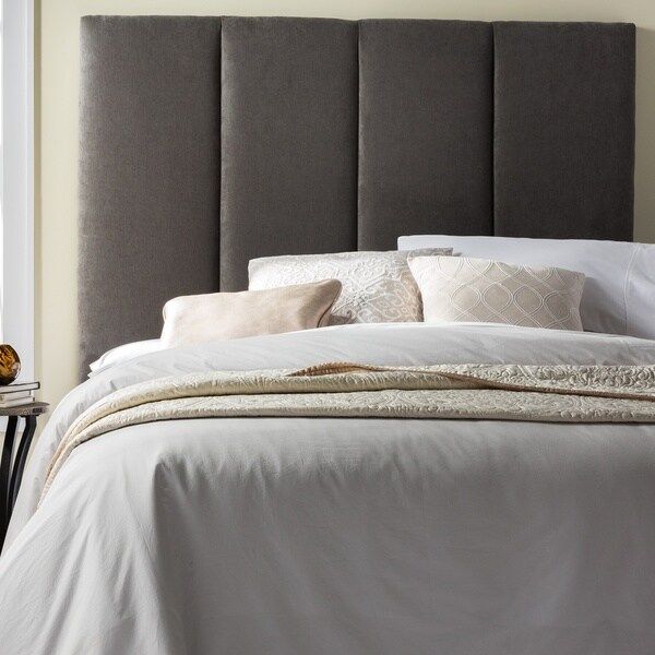 Humble + Haute Victoria Tall Grey Velvet Upholstered Headboard | Bed Bath & Beyond