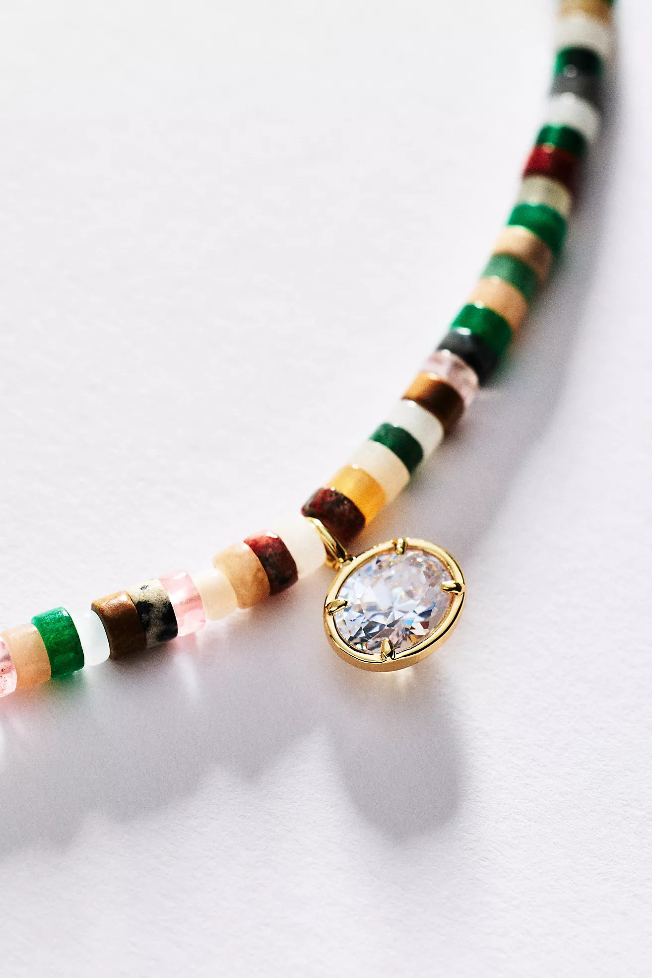 Beaded Shell Pendant Necklace | Anthropologie (US)