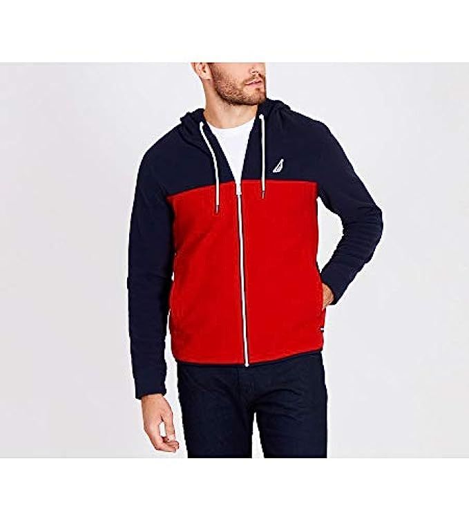 Nautica Men's Long Sleeve Full Zip Front Fleece Jacket, | Amazon (US)