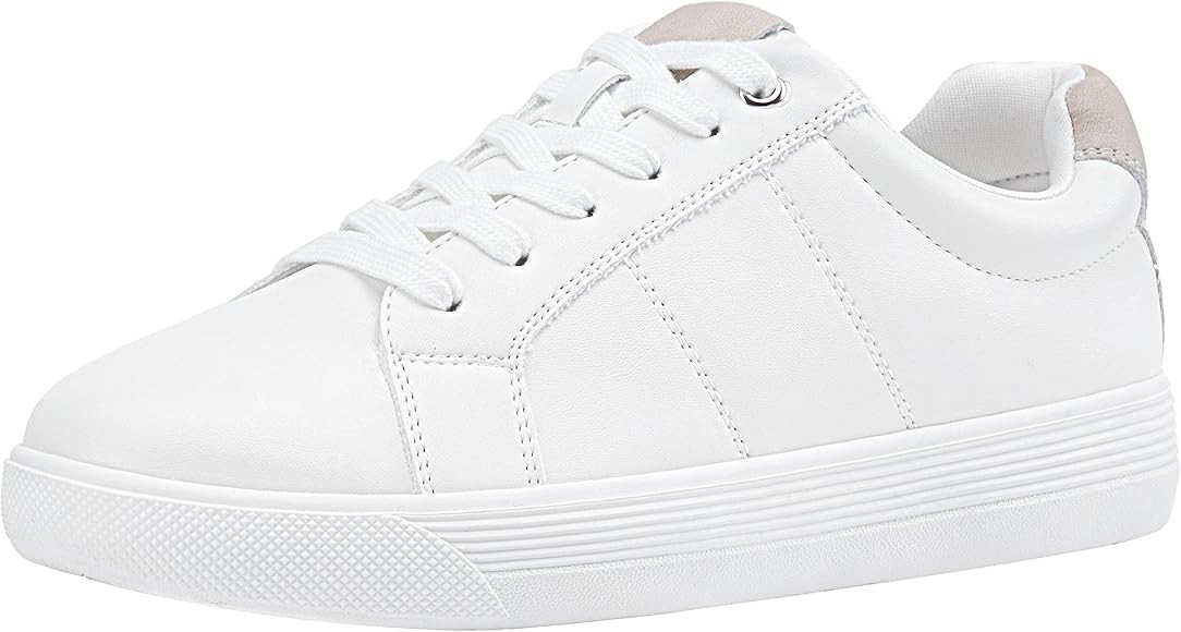 Vepose White Sneakers 8013 Casual Fashion Comfortable Classic Shoes for Walking | Amazon (US)