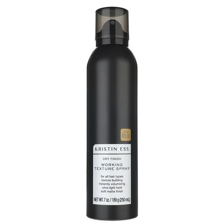 Kristin Ess Hair Dry Finish Working Texture Hair Spray for Volume + Texture Light Hold Dry Texturizing Hairspray Soft Matte Finish 6.9oz | Walmart (US)
