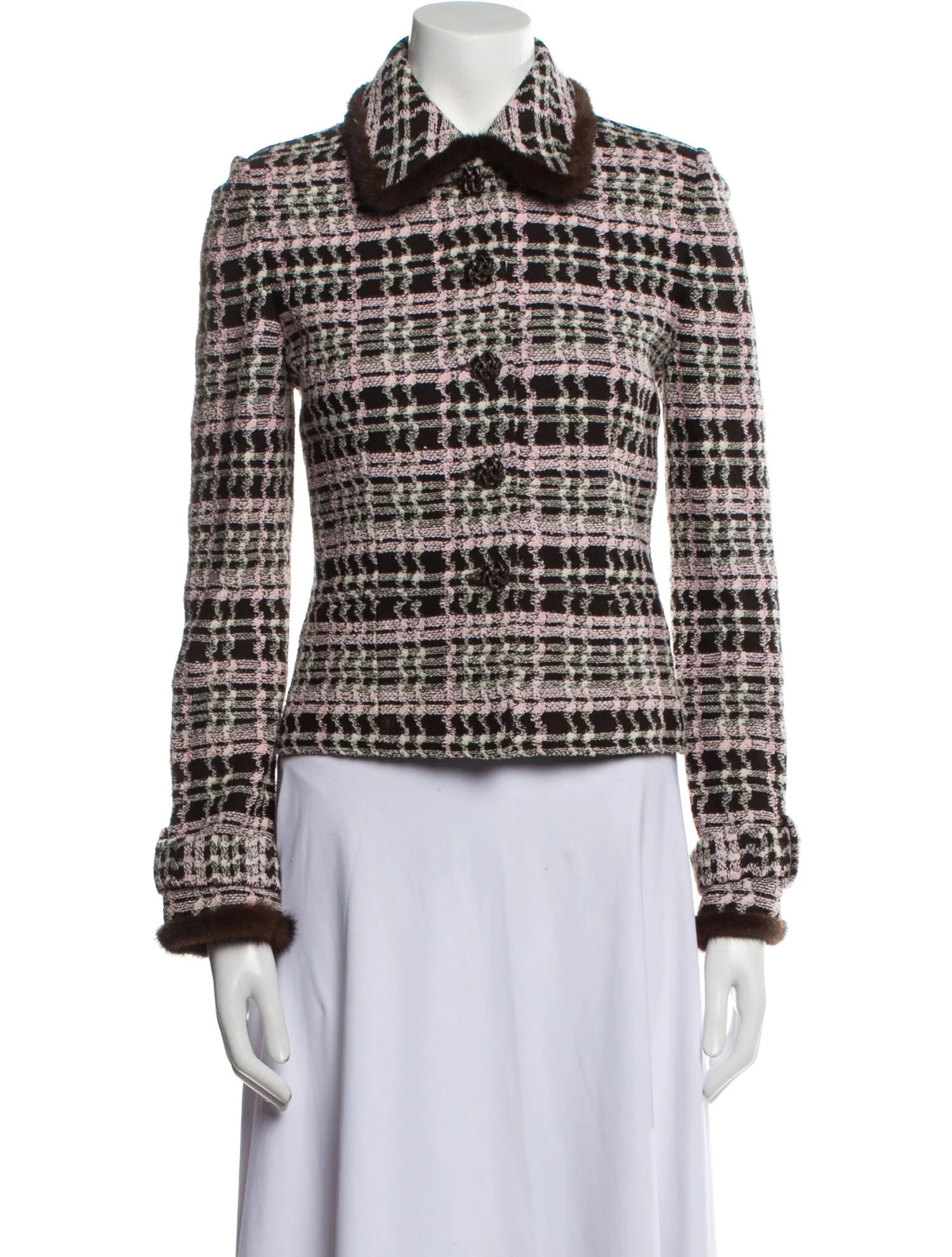 Tweed Pattern Evening Jacket | The RealReal