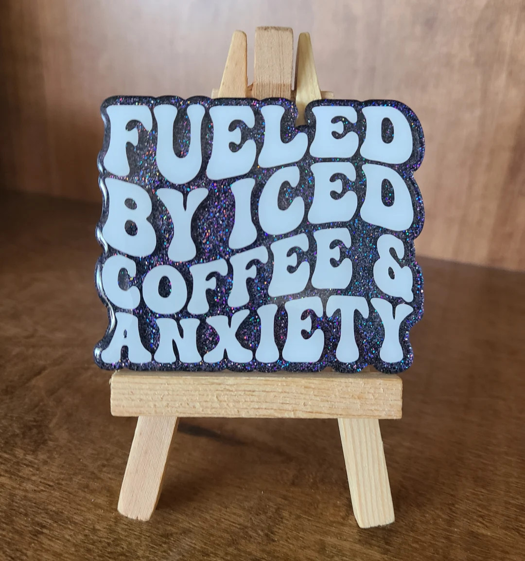 Fueled By Iced Coffee & Anxiety BOGG Bag Charm, Bogg Bag accessories, coffee lover, iced coffee a... | Etsy (Global)