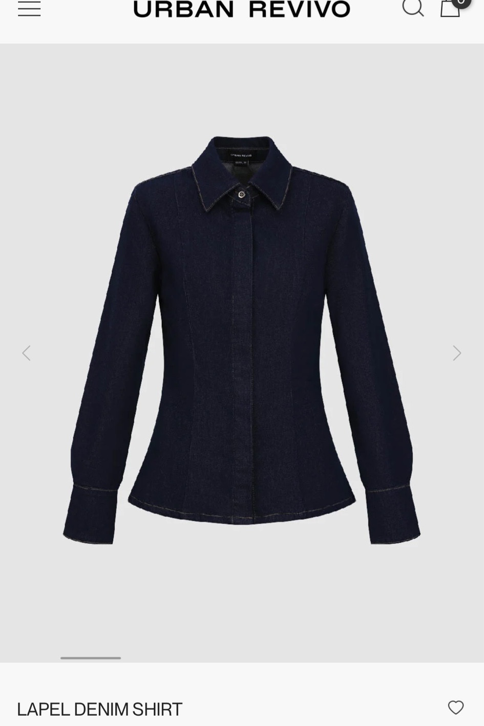 Urban Revivo Lapel Denim Shirt 

#LTKstyletip