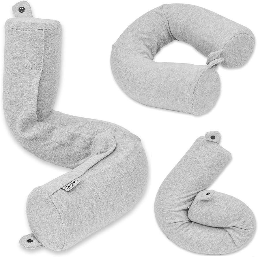 Amazon.com: Dot&Dot Twist Memory Foam Travel Pillow for Neck, Chin, Lumbar and Leg Support - Neck... | Amazon (US)