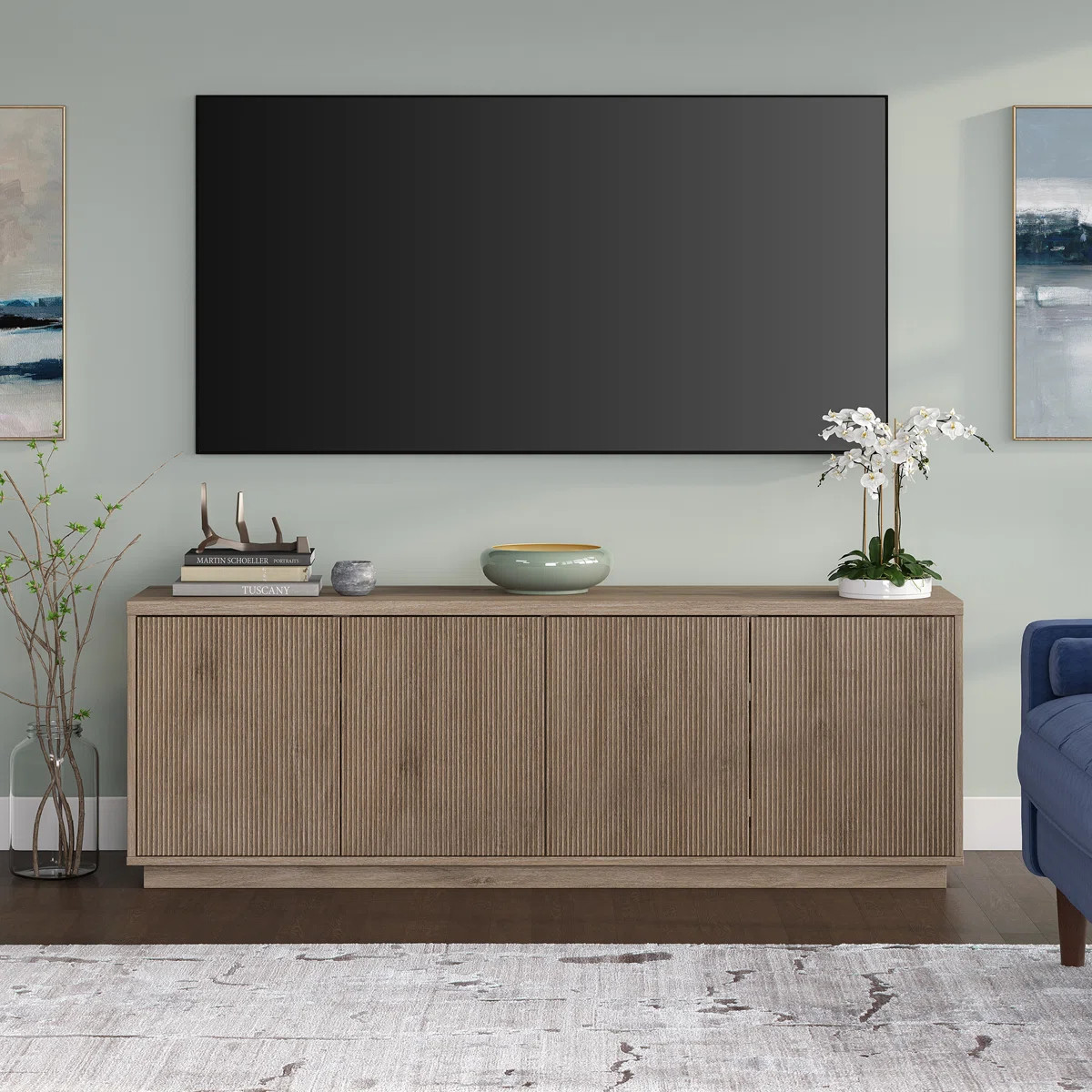 Wade Logan® Hanson Rectangular TV Stand For TV''s Up To 75" & Reviews | Wayfair | Wayfair North America