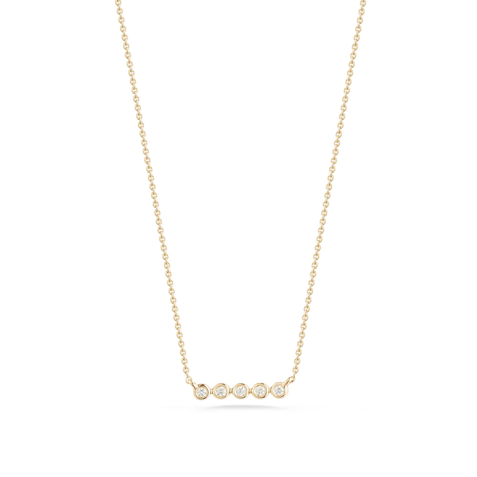 Diamond Bar Necklaces: Lulu Jack Mini Bezel Bar Necklace | Dana Rebecca Designs