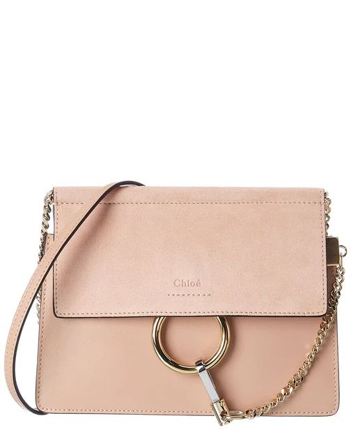 Chloe Faye Mini Leather & Suede Shoulder Bag | Shop Premium Outlets