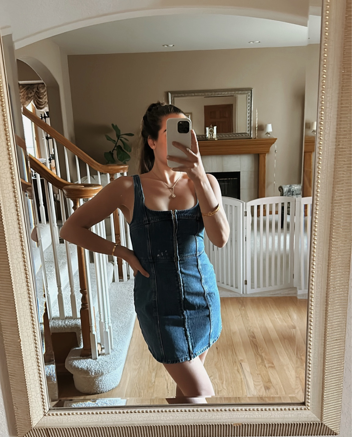 Cutest jean dress ever 👖

#LTKstyletip #LTKSeasonal #LTKfindsunder100