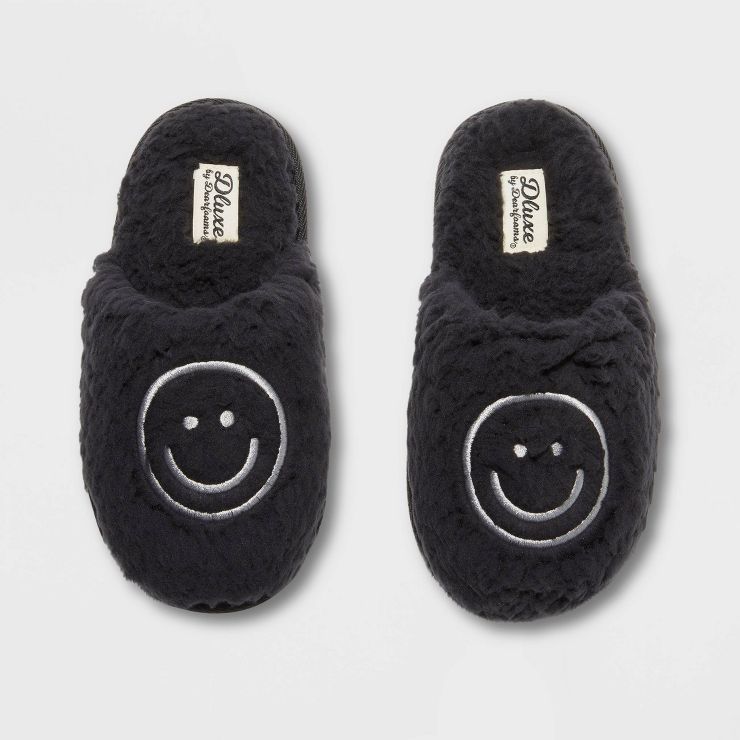 dluxe by dearfoams Kids' Happy Face Slide Slippers | Target