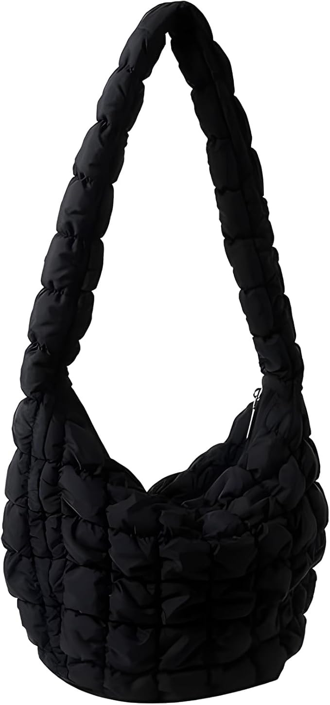 Quilted Tote Bag for Women, Lightweight Puffy Tote Bag Quilted Padding Shoulder Bag Hobo Bag Satc... | Amazon (UK)