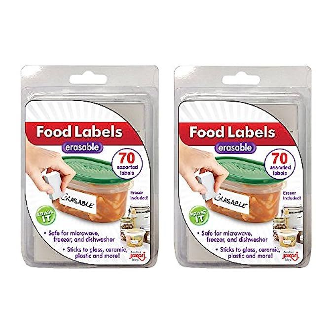 Jokari Erasable Food Labels 2 Pack Refill, Reusable, Freezer, Microwave and Dishwasher Safe Kitchen  | Amazon (US)