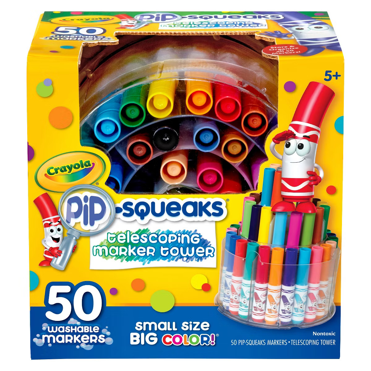 Crayola 50ct Pip Squeaks Washable Marker Set, Bold Point, Toddler School Supplies, Preschool Clas... | Target
