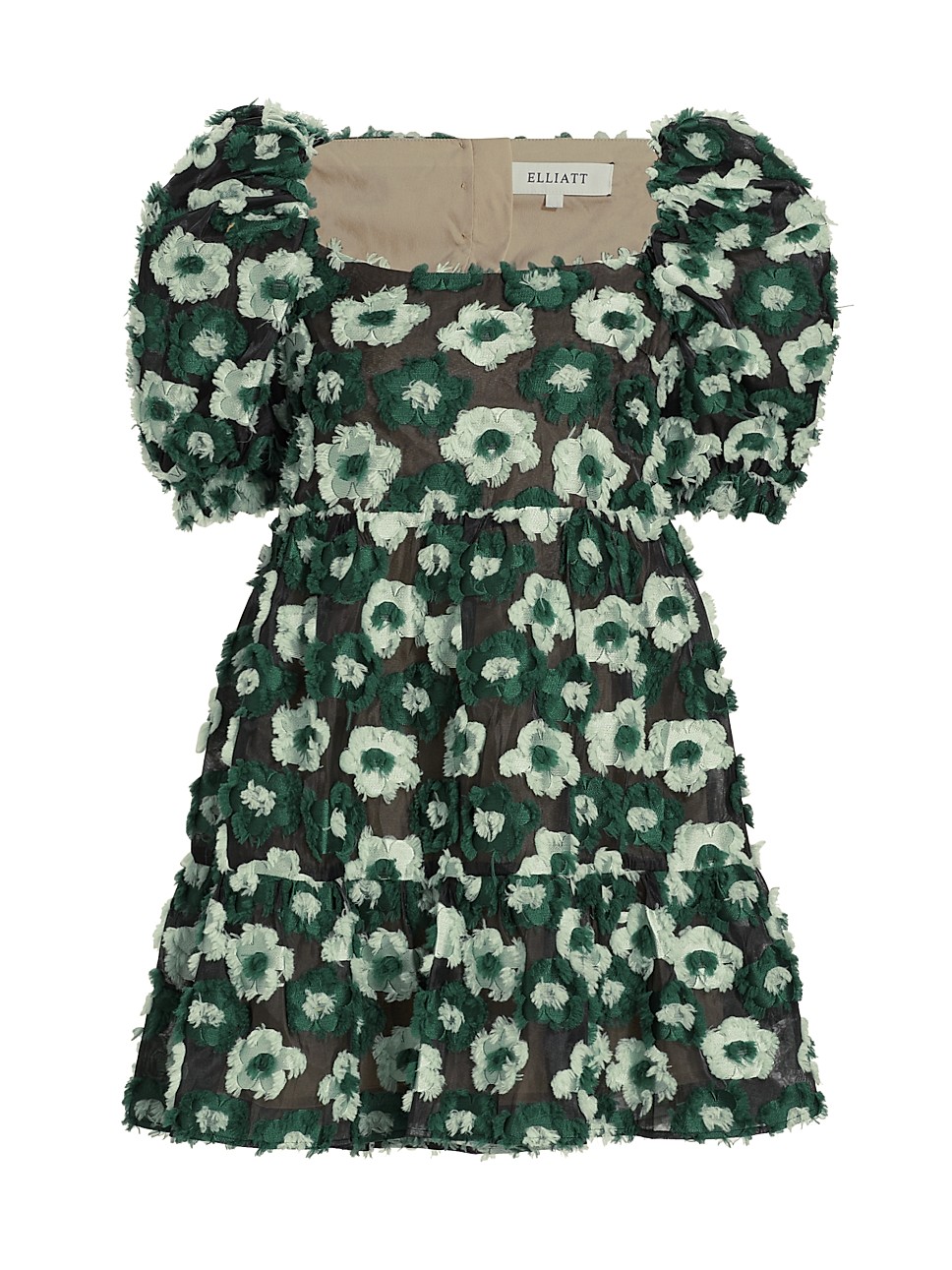 Helene Textured Floral Minidress | Saks Fifth Avenue