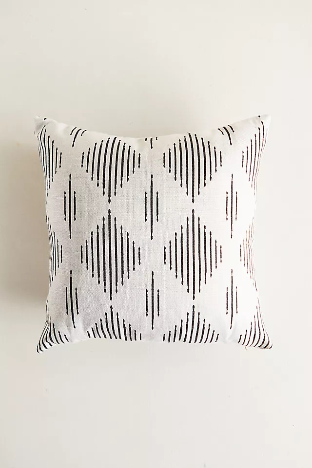 Diamond Lines Outdoor Pillow | Anthropologie (US)