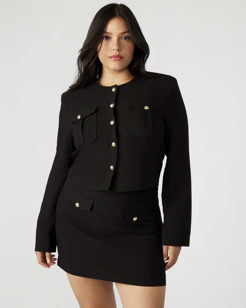 Cosette Jacket Black | Steve Madden (US)
