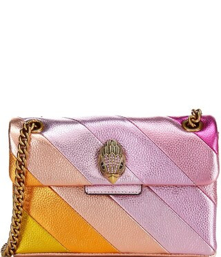 Mini Kensington Pink Striped Crossbody Bag | Dillard's