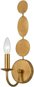 Layla 1 Light Antique Gold Sconce | Amazon (US)