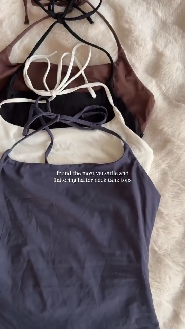 Most flattering and comfy halterneck tank tops!