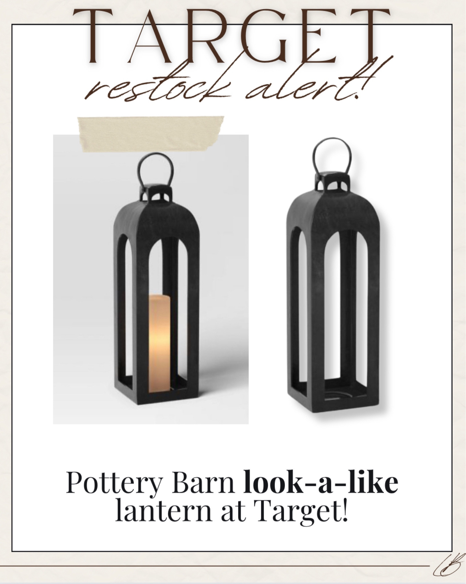 Pottery Barn lookalike lantern at Target restocked! A viral find!

#LTKhome #LTKfindsunder50 #LTKsalealert