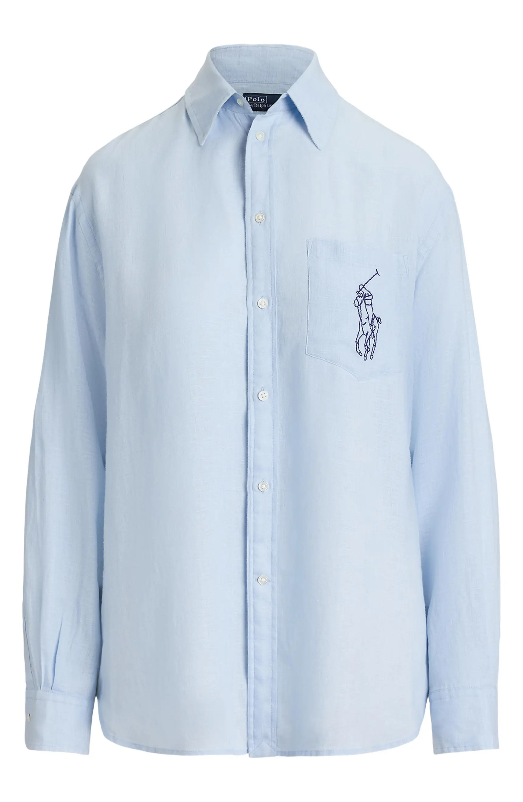 Big Pony Oversize Linen Shirt | Nordstrom