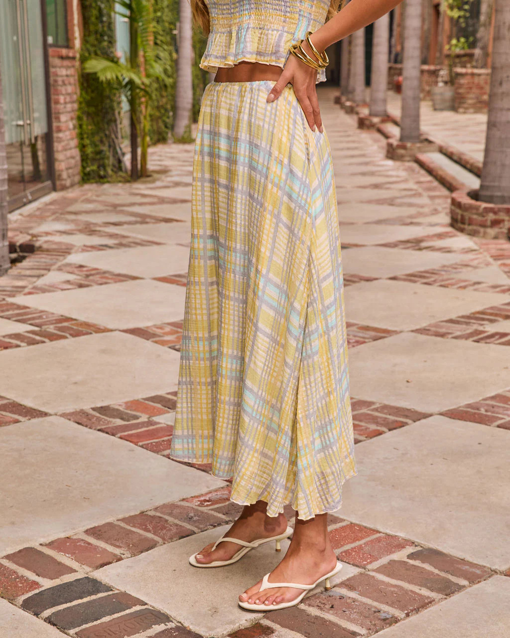 Misty Aura Plaid Maxi Skirt | VICI