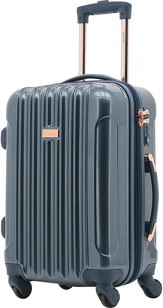 kensie Women's Alma Luggage Set, Midnight Blue, 20-Inch Carry-On | Amazon (US)
