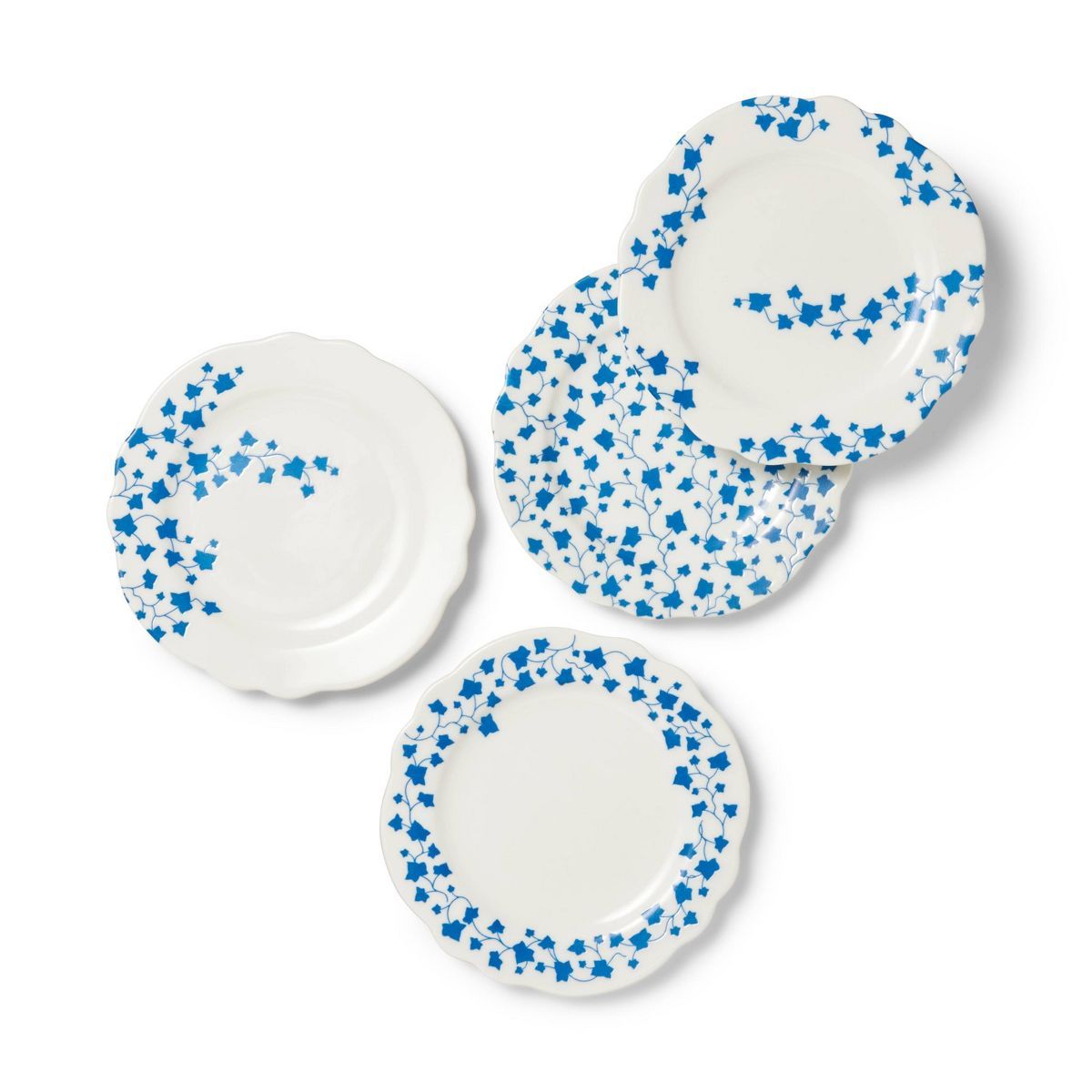 4pc Ivy Print Ceramic Appetizer Plates - Rowing Blazers x Target | Target