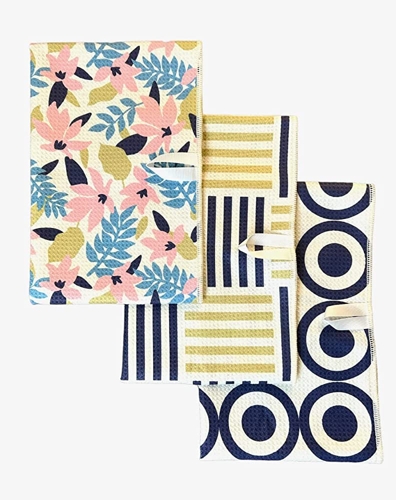 Desert Aqua || 3 Pack|| Kitchen Towels || Dish Towels || Tea Towels || Highly Absorbent || Hangin... | Amazon (US)