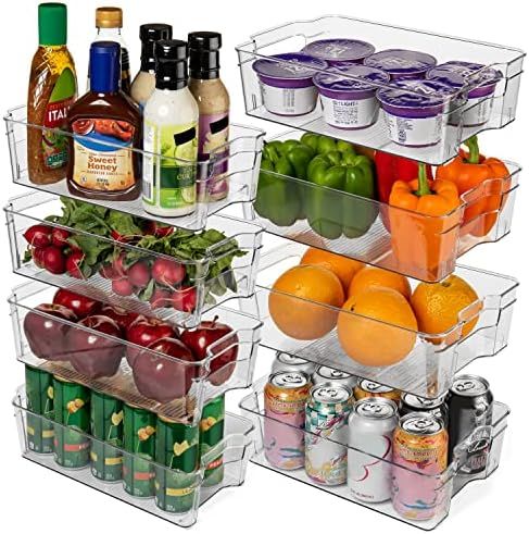 ClearSpace Kitchen Organization and Storage bins – Clear Plastic Storage Bins - Great for Pantr... | Amazon (US)