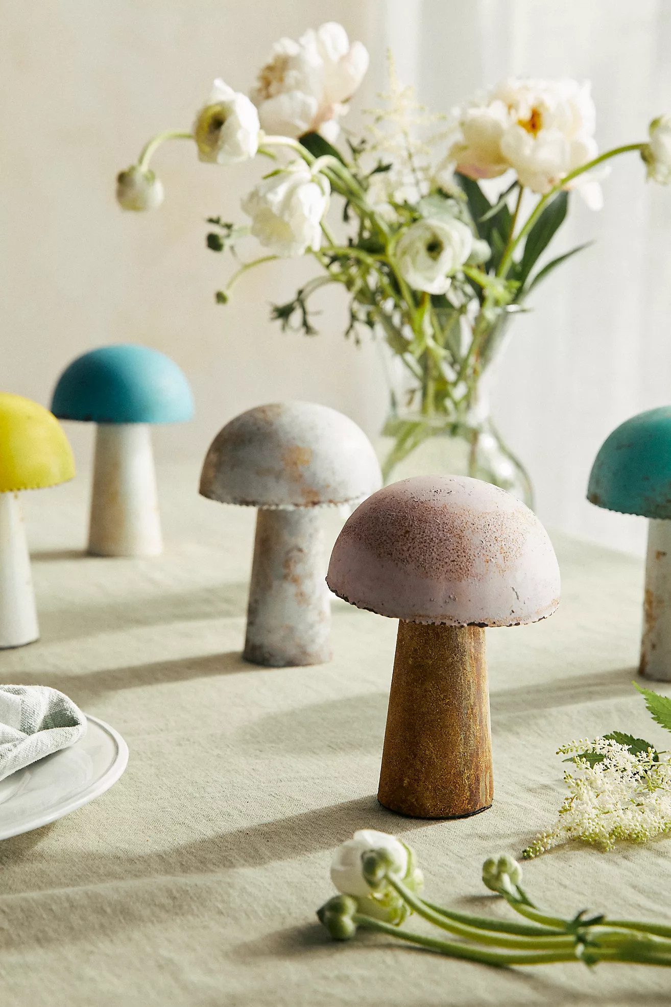 Colorful Iron Mushroom, Small | Anthropologie (US)