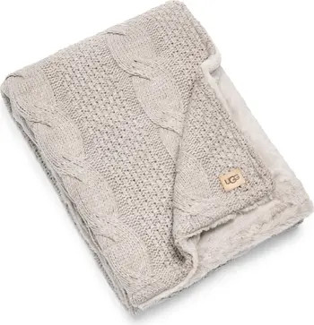 UGG® Erie Cable & Plush Reversible Throw Blanket | Nordstrom | Nordstrom