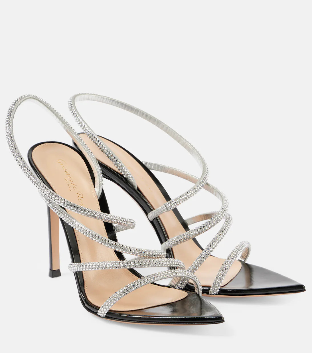 Crystal Ettie leather sandals | Mytheresa (US/CA)