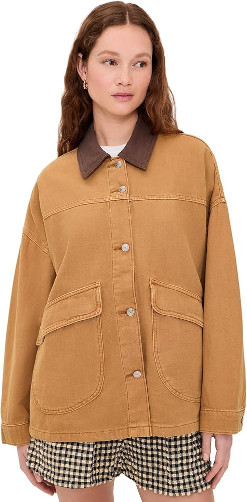 Free People Women's Lemon Canvas Jacket | Amazon (US)