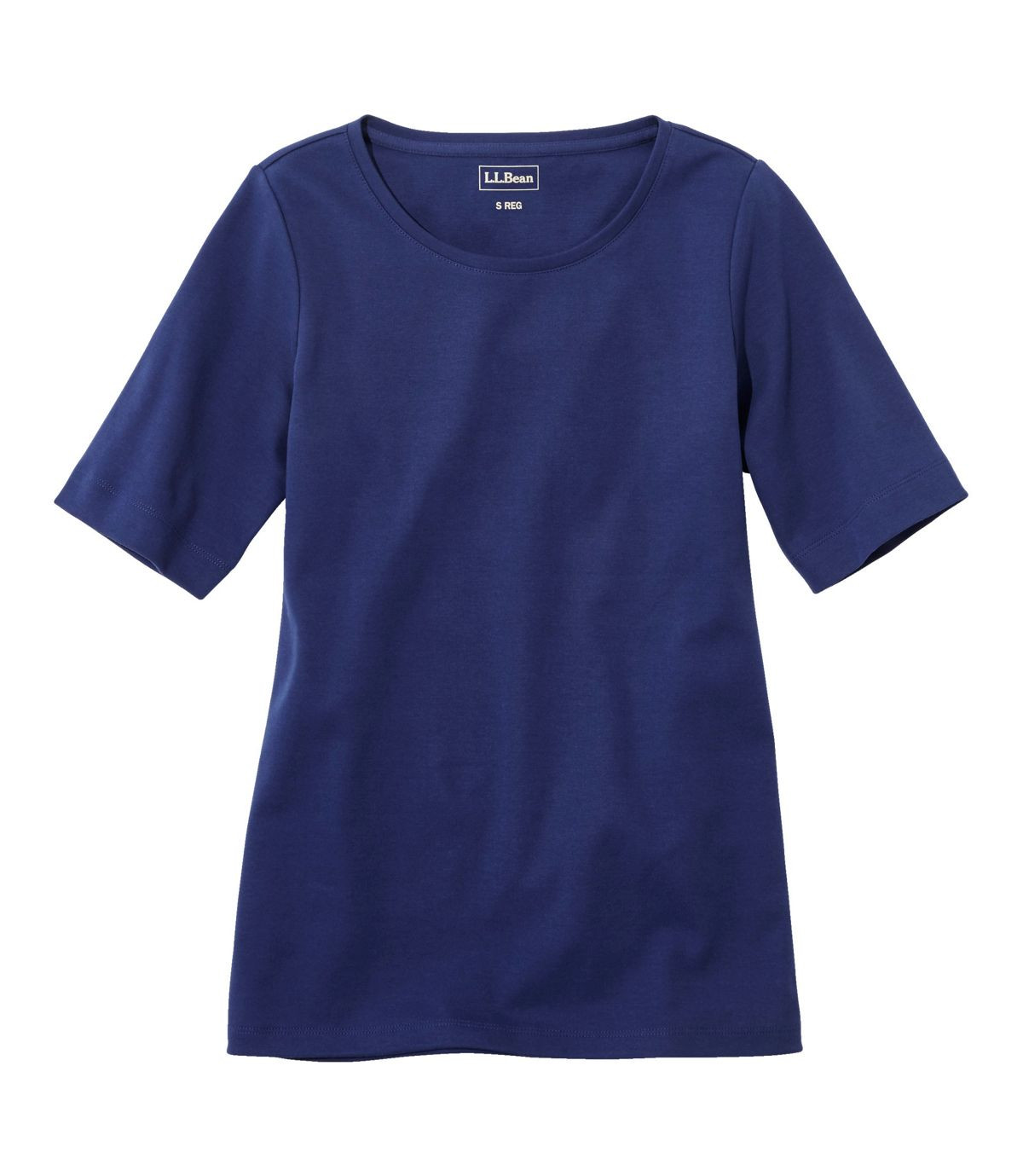 Women's L.L.Bean Jewelneck Tee, Elbow-Sleeve | L.L. Bean