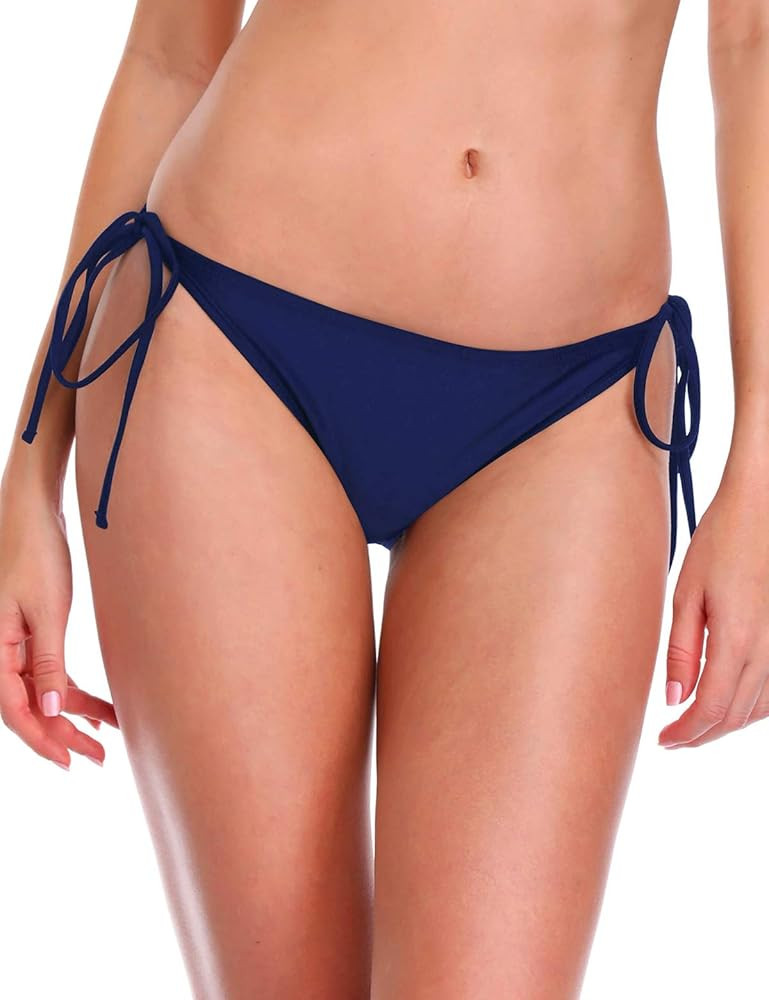 Ocean Blues Women's String Tie Sides Bikini Bottoms | Amazon (US)