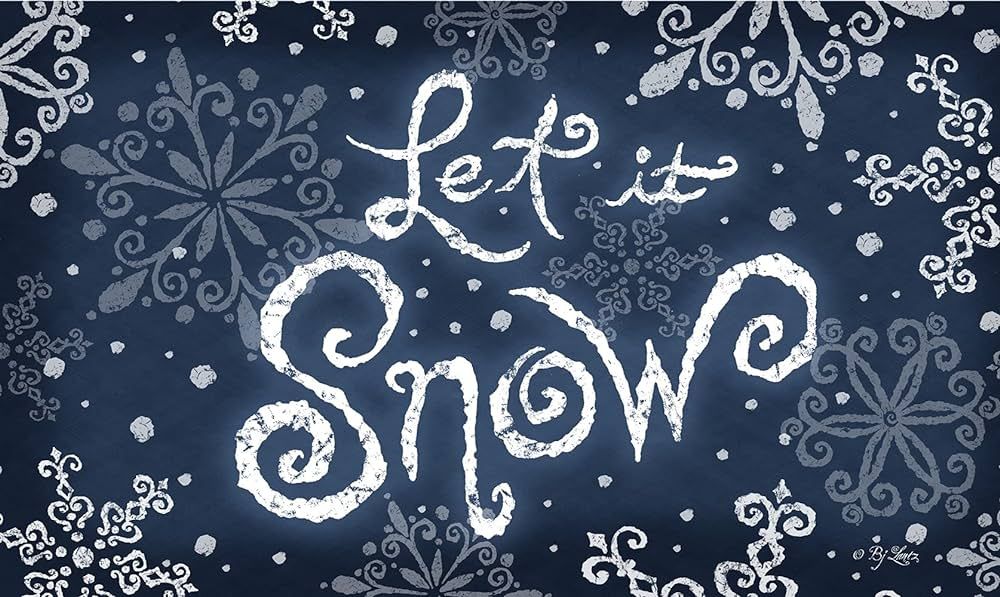 Toland Home Garden 800095 Let It Snow Winter Door Mat 18x30 Inch Snowflake Outdoor Doormat for En... | Amazon (US)