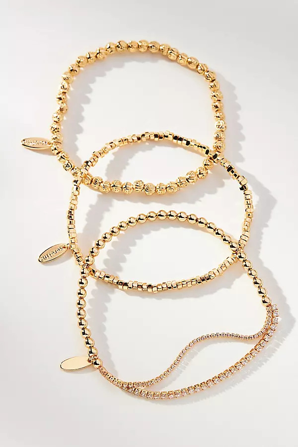 Mini Mixed Beaded Bracelets, Set of 3 | Anthropologie (US)