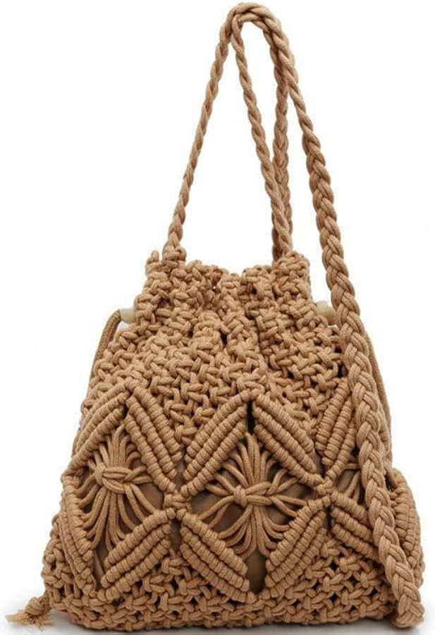 Cute Straw Fabric Tote Bag Purse for Women Y2k Purse Shoulder Handbag Straw Tote Bag | Amazon (US)