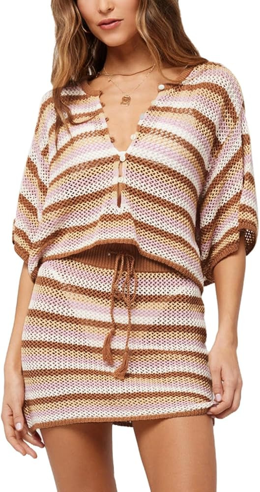 Sovoyontee Women's 2 Piece Swimsuit Coverup Crochet Hollow Out Bathing Suit Swim Beach Cover Up C... | Amazon (US)