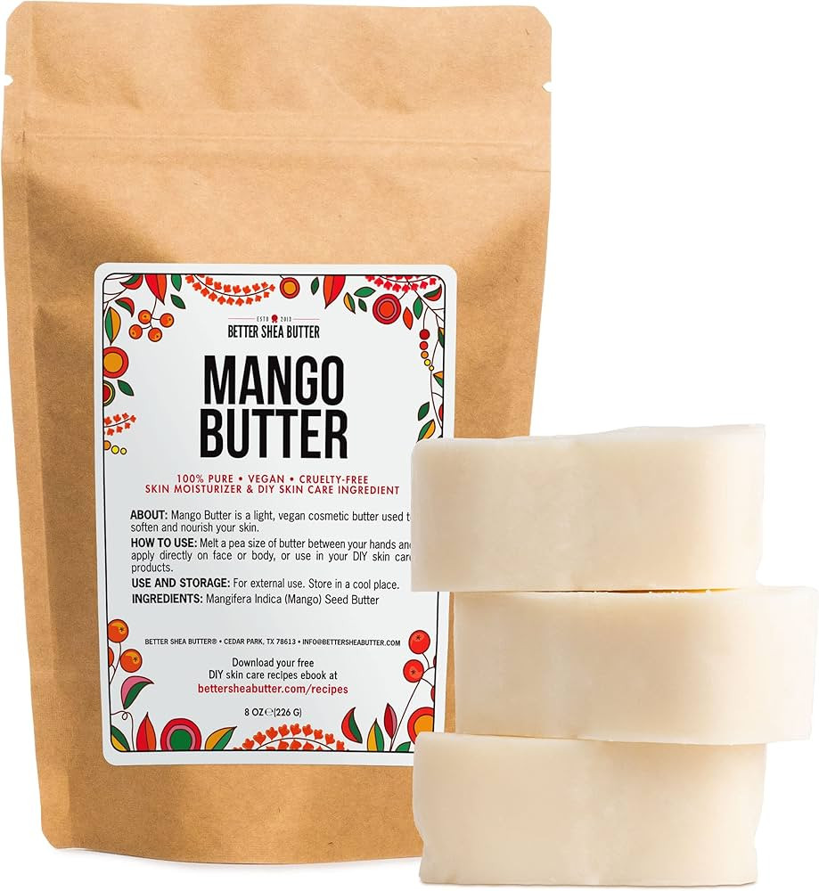 All Natural Body Butter - mango butter moisturizer leaves your skin very soft and hydrated. It is... | Amazon (US)