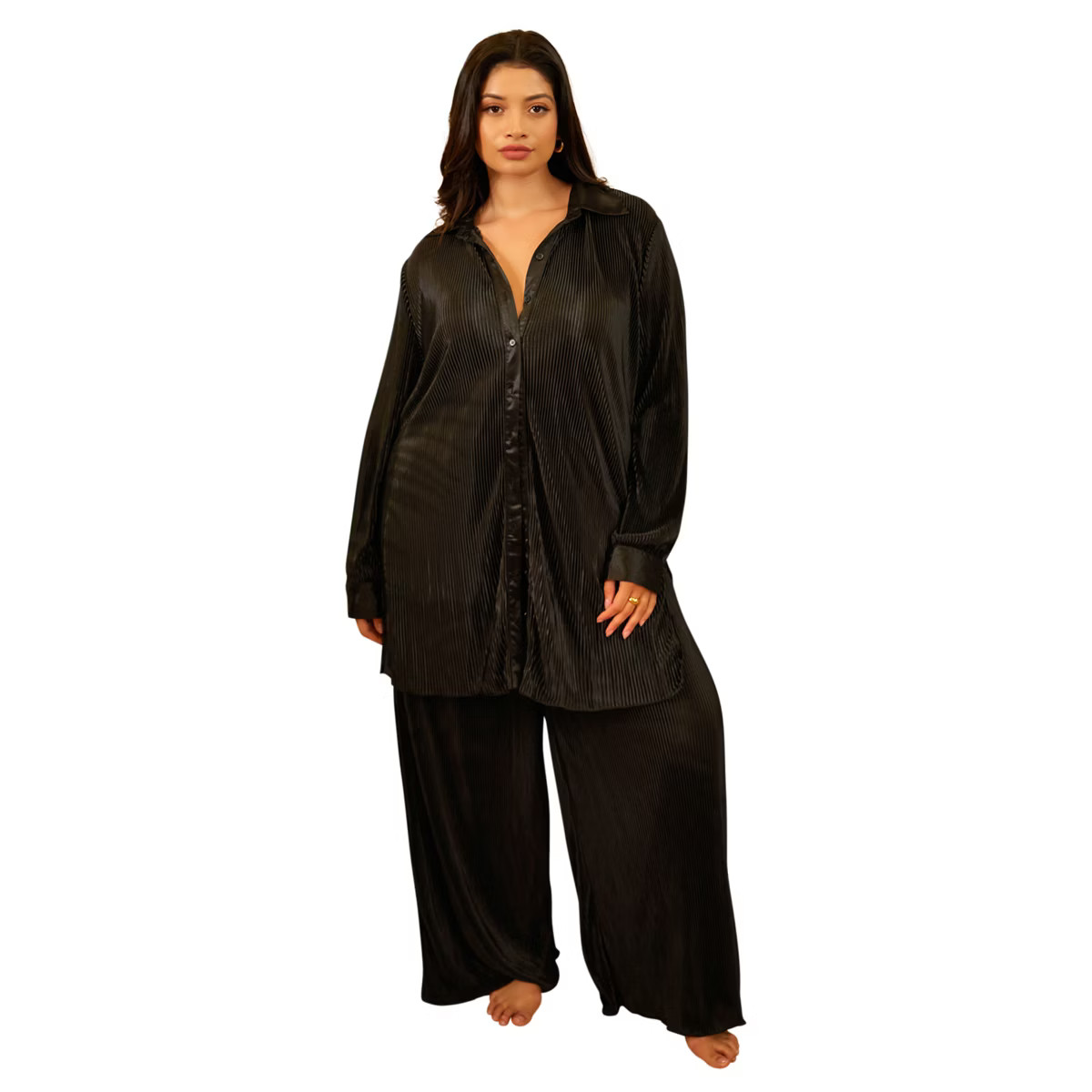 Rebdolls Women's Jamila Plisse Button Up Blouse | Target