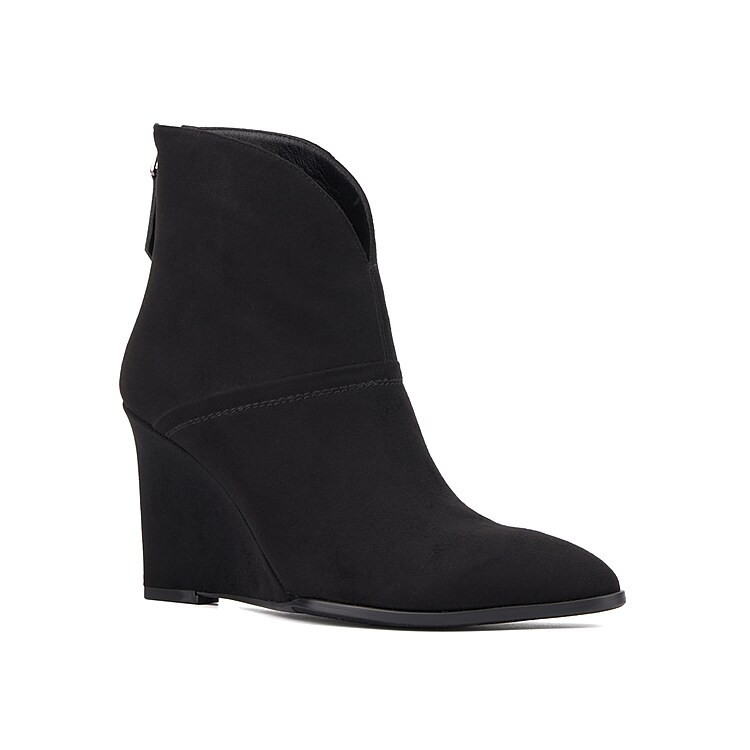 TORGEIS Lexis Wedge Bootie | Women's | Black | Size 7.5 | Boots | Wedge | DSW