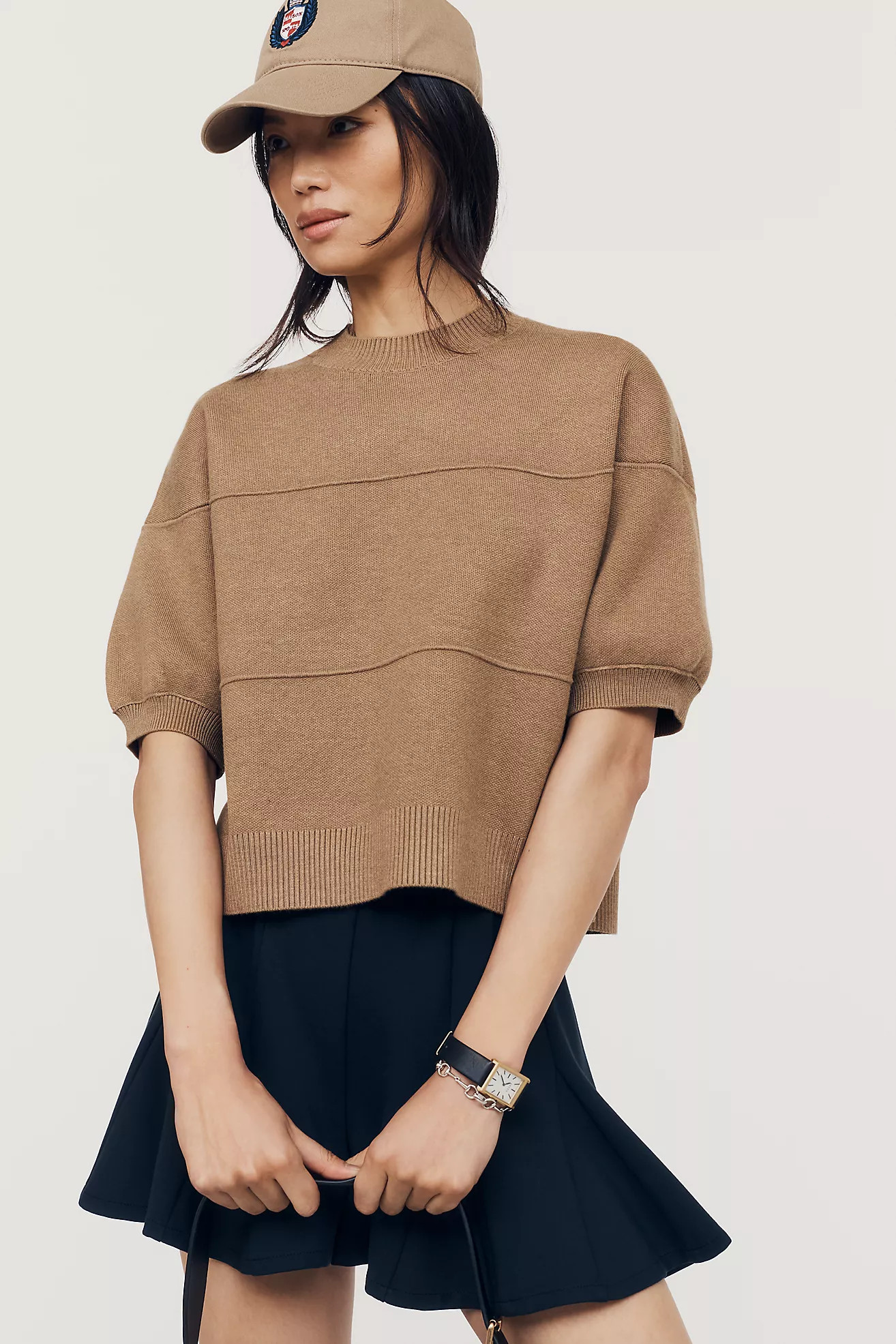 Maeve Puff-Sleeve Knit Pullover | Anthropologie (US)