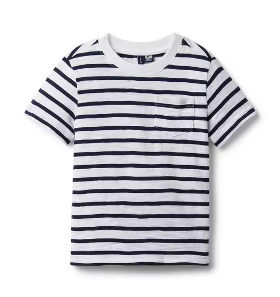 Striped Slub Pocket Tee | Janie and Jack